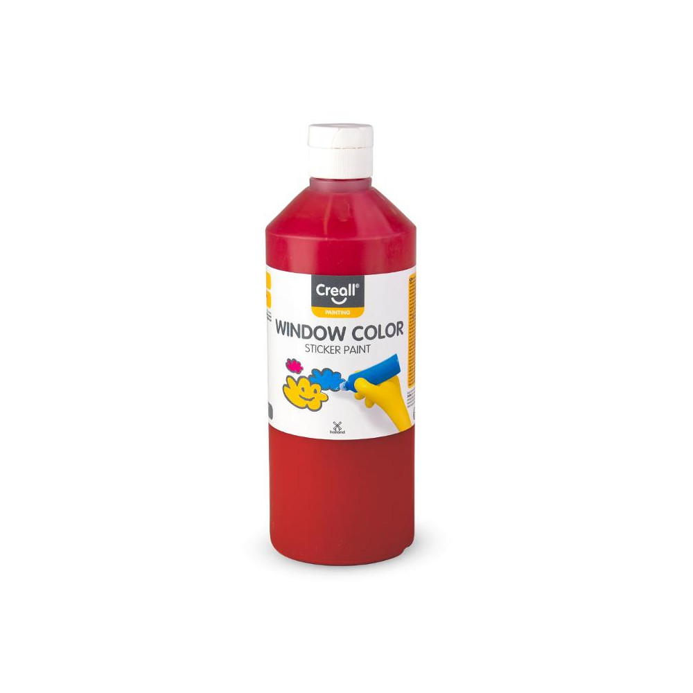 Produktbild för Fönsterfärg CREALL 500ml röd
