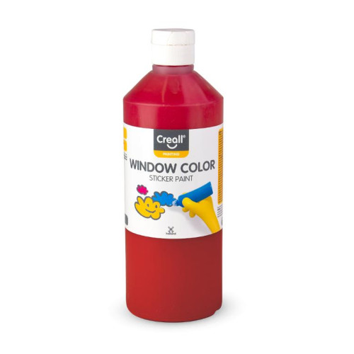 Creall Fönsterfärg CREALL 500ml röd