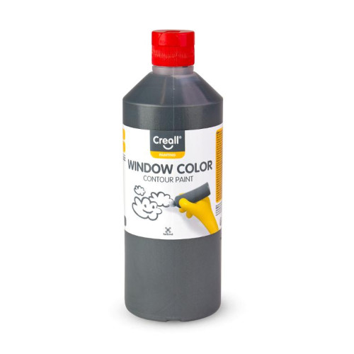 Creall Fönsterfärg CREALL 500ml konturfg. svart