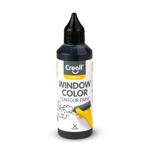 Creall Fönsterfärg CREALL 80ml konturfg. svart