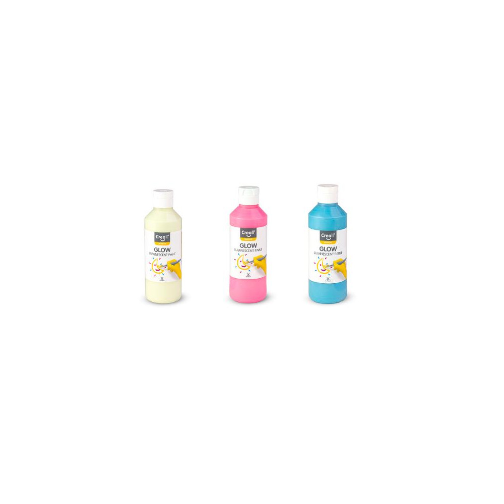 Produktbild för Självlysande färg CREALL 250ml Gul/Grön