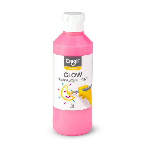 Creall Självlysande färg CREALL 250ml Röd/Rosa