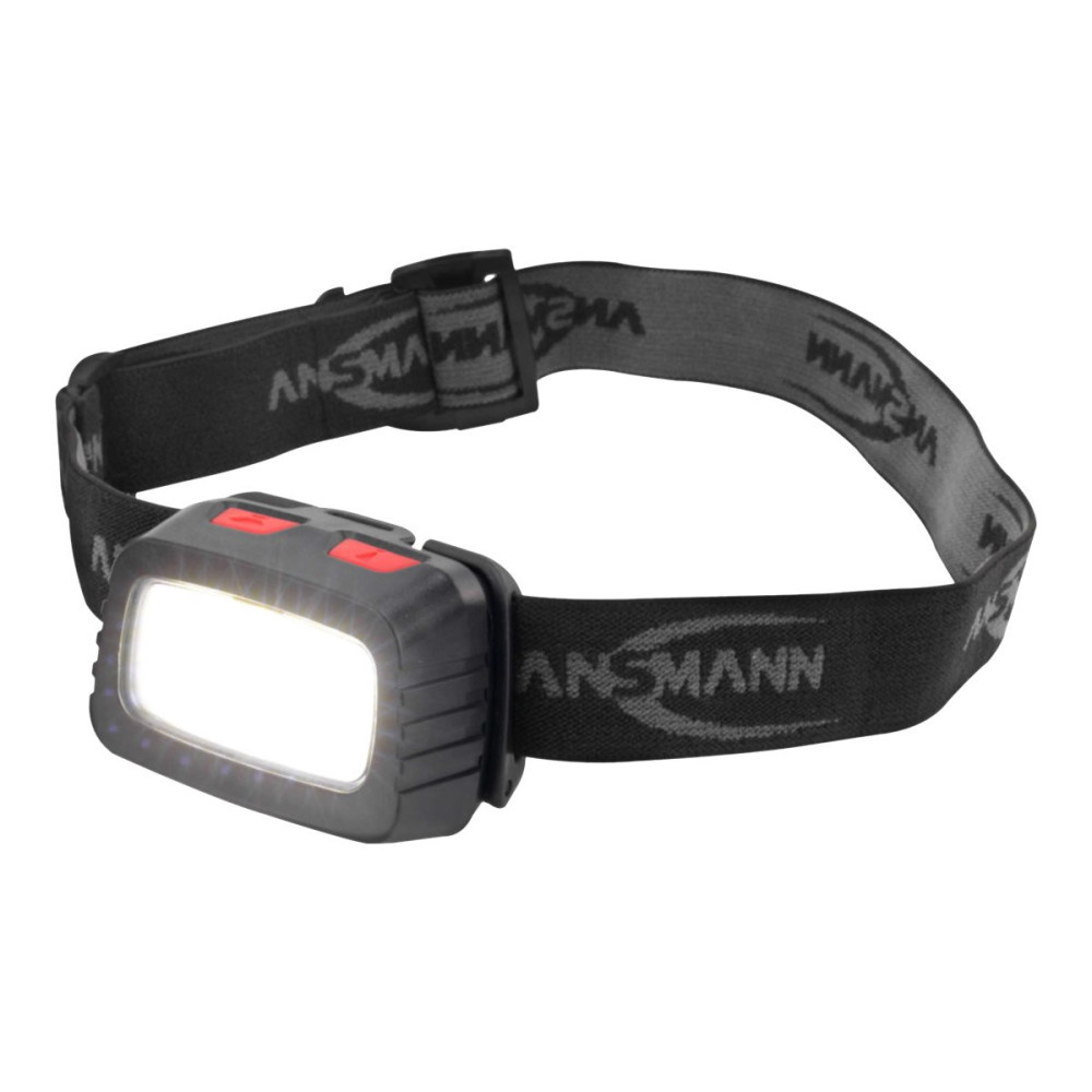 Produktbild för ANSMANN HD200B - huvudficklampa - LED - 3 W - svart / röd