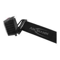 Produktbild för ANSMANN HD200B - huvudficklampa - LED - 3 W - svart / röd