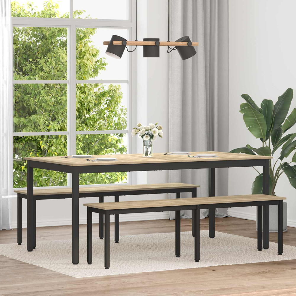 Produktbild för Matbord 2 pcs 180 x 90 x 75 cm Konstruerat trä