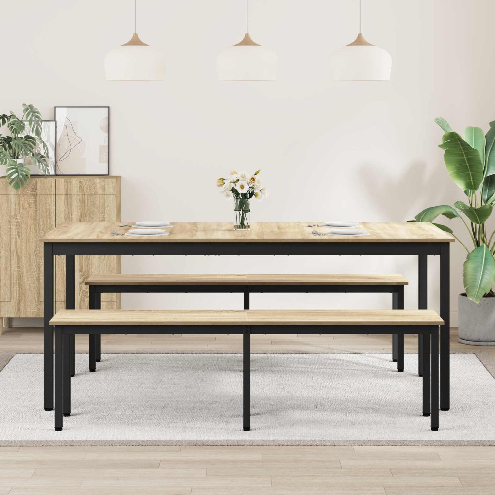 Produktbild för Matbord 2 pcs 180 x 90 x 75 cm Konstruerat trä