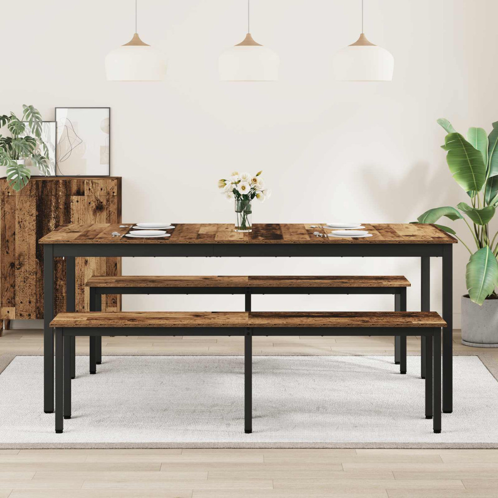 Produktbild för Matbord 180 x 90 x 75 cm Konstruerat trä Rektangulär