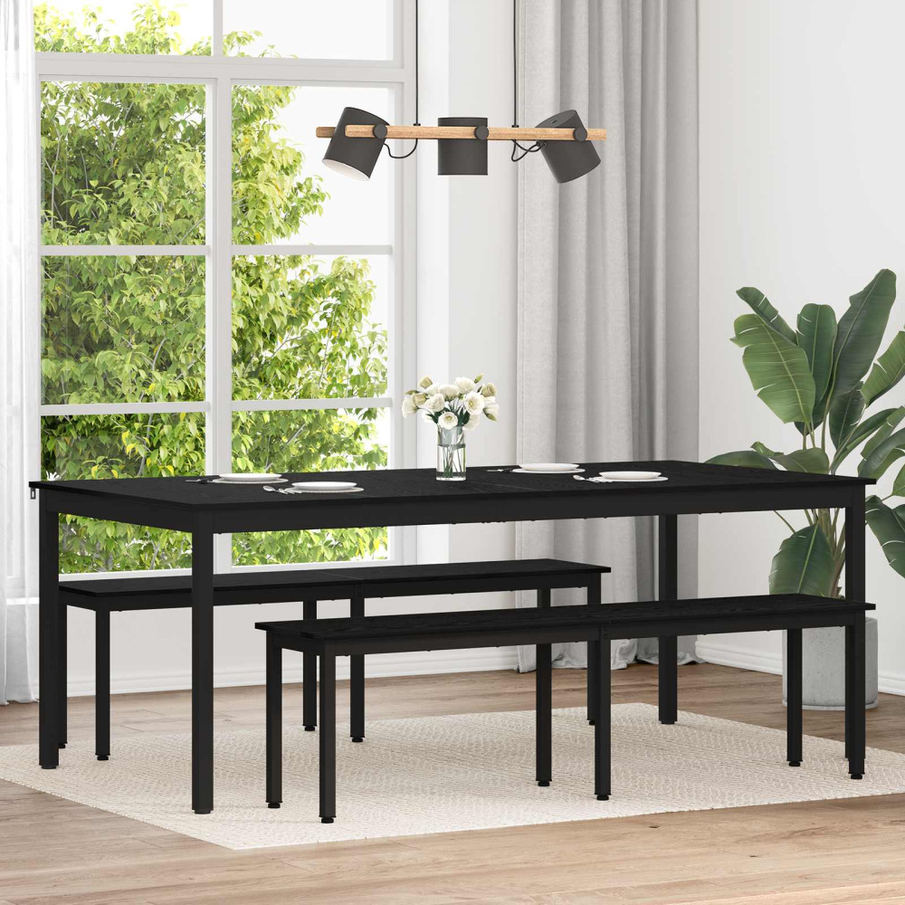 Produktbild för Matbord 2 pcs 200 x 100 x 75 cm Konstruerat trä