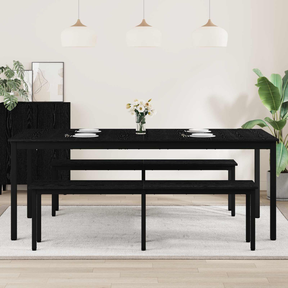 Produktbild för Matbord 2 pcs 200 x 100 x 75 cm Konstruerat trä