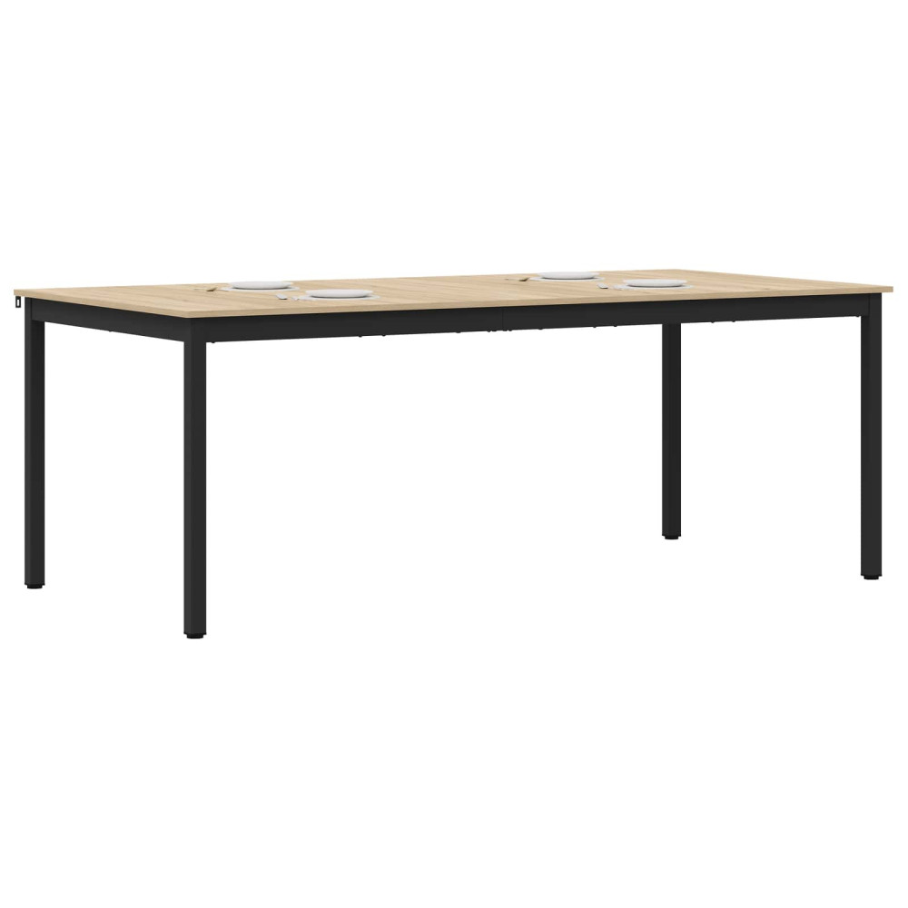 Produktbild för Matbord 2 pcs 200 x 100 x 75 cm Konstruerat trä