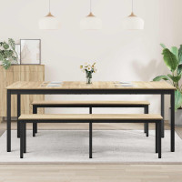Produktbild för Matbord 2 pcs 200 x 100 x 75 cm Konstruerat trä
