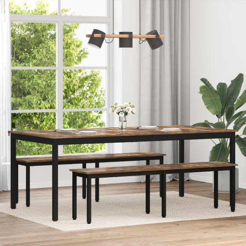vidaXL Matbord 2 pcs 200 x 100 x 75 cm Konstruerat trä