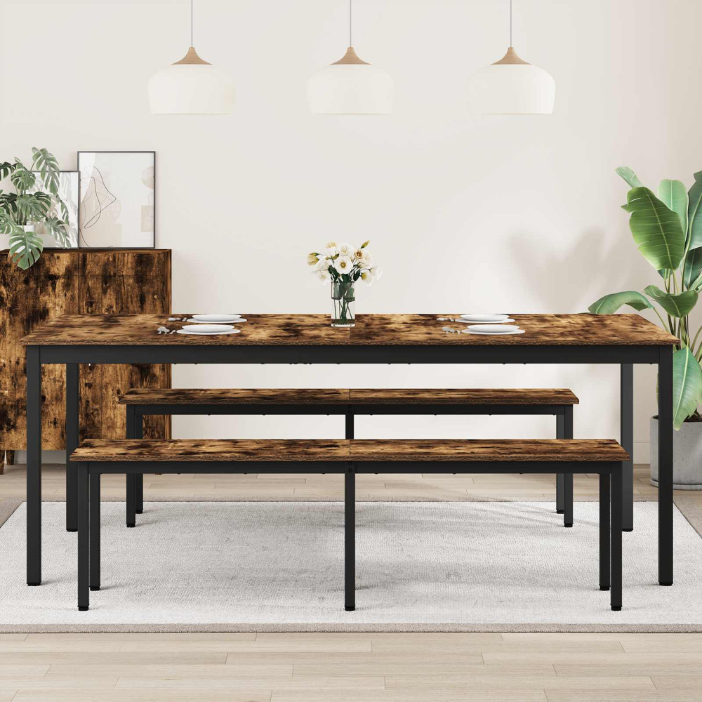 Produktbild för Matbord 2 pcs 200 x 100 x 75 cm Konstruerat trä
