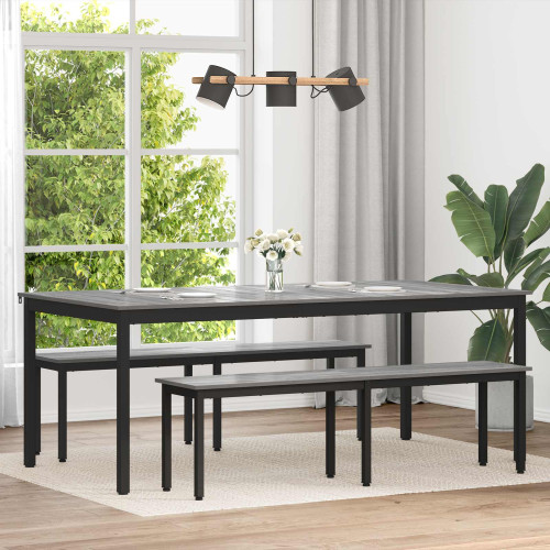 vidaXL Matbord 2 pcs 200 x 100 x 75 cm Konstruerat trä