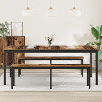 Produktbild för Matbord 2 pcs 200 x 100 x 75 cm Konstruerat trä