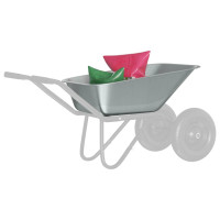 Produktbild för Skottkärra Bricka Ersättning Silver 88 x 60 x 32 cm Stål