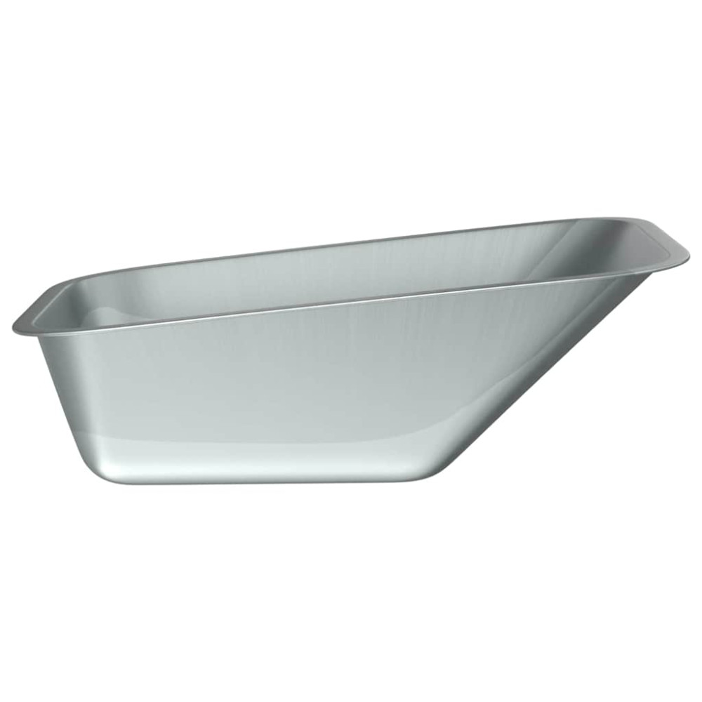 Produktbild för Skottkärra Bricka Ersättning Silver 88 x 60 x 32 cm Stål