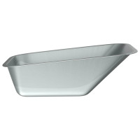 Produktbild för Skottkärra Bricka Ersättning Silver 88 x 60 x 32 cm Stål