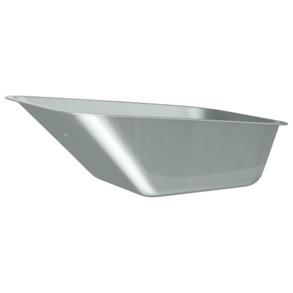 Produktbild för Skottkärra Bricka Ersättning Silver 88 x 60 x 32 cm Stål