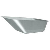 Produktbild för Skottkärra Bricka Ersättning Silver 88 x 60 x 32 cm Stål