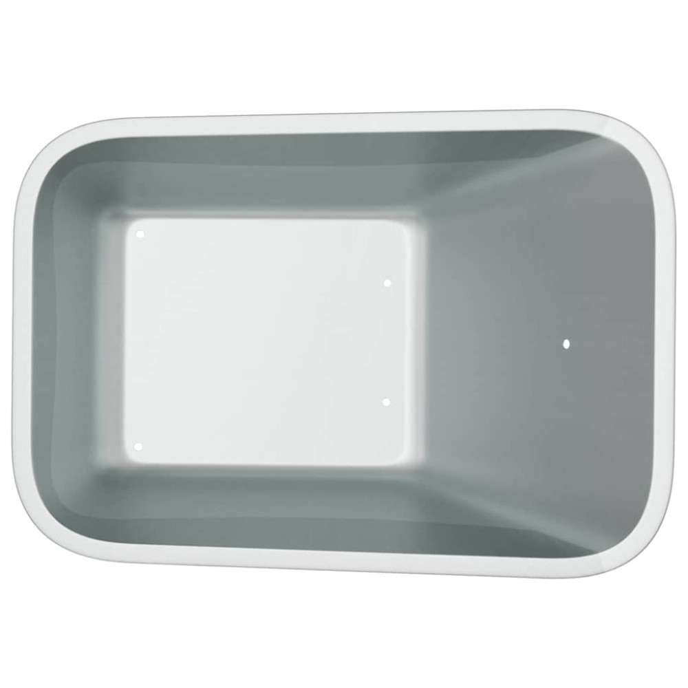 Produktbild för Skottkärra Bricka Ersättning Silver 88 x 60 x 32 cm Stål