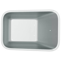 Produktbild för Skottkärra Bricka Ersättning Silver 88 x 60 x 32 cm Stål