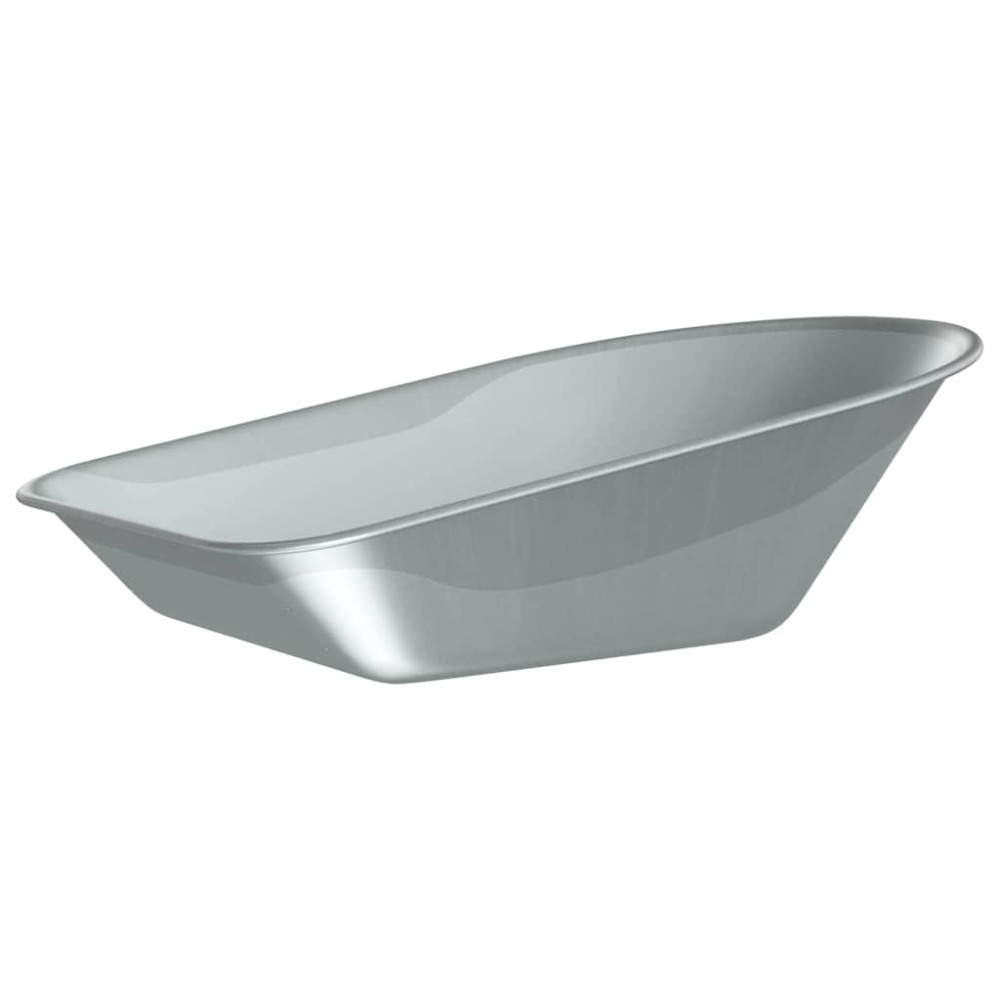 Produktbild för Skottkärra Bricka Ersättning Silver 90 x 63 x 28 cm Stål