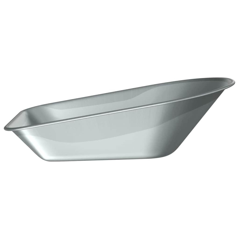 Produktbild för Skottkärra Bricka Ersättning Silver 90 x 63 x 28 cm Stål