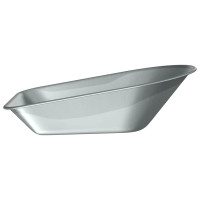 Produktbild för Skottkärra Bricka Ersättning Silver 90 x 63 x 28 cm Stål