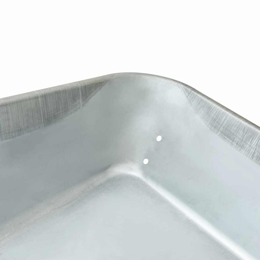 Produktbild för Skottkärra Bricka Ersättning Silver 90 x 63 x 28 cm Stål
