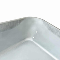 Produktbild för Skottkärra Bricka Ersättning Silver 90 x 63 x 28 cm Stål
