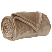 Produktbild för Kastfilt Kamel 130 x 150 cm Fleece