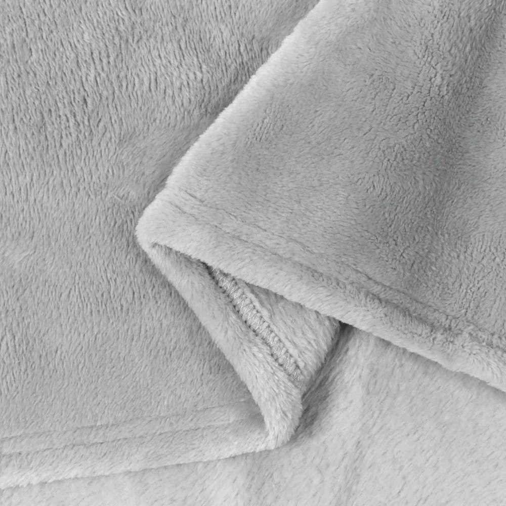 Produktbild för Kastfilt Grå 130 x 150 cm Fleece