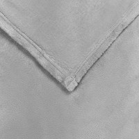 Produktbild för Kastfilt Grå 220 x 240 cm Fleece