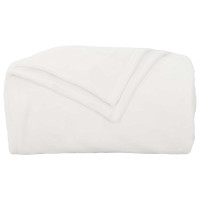 Produktbild för Kastfilt Vit 150 x 200 cm Fleece