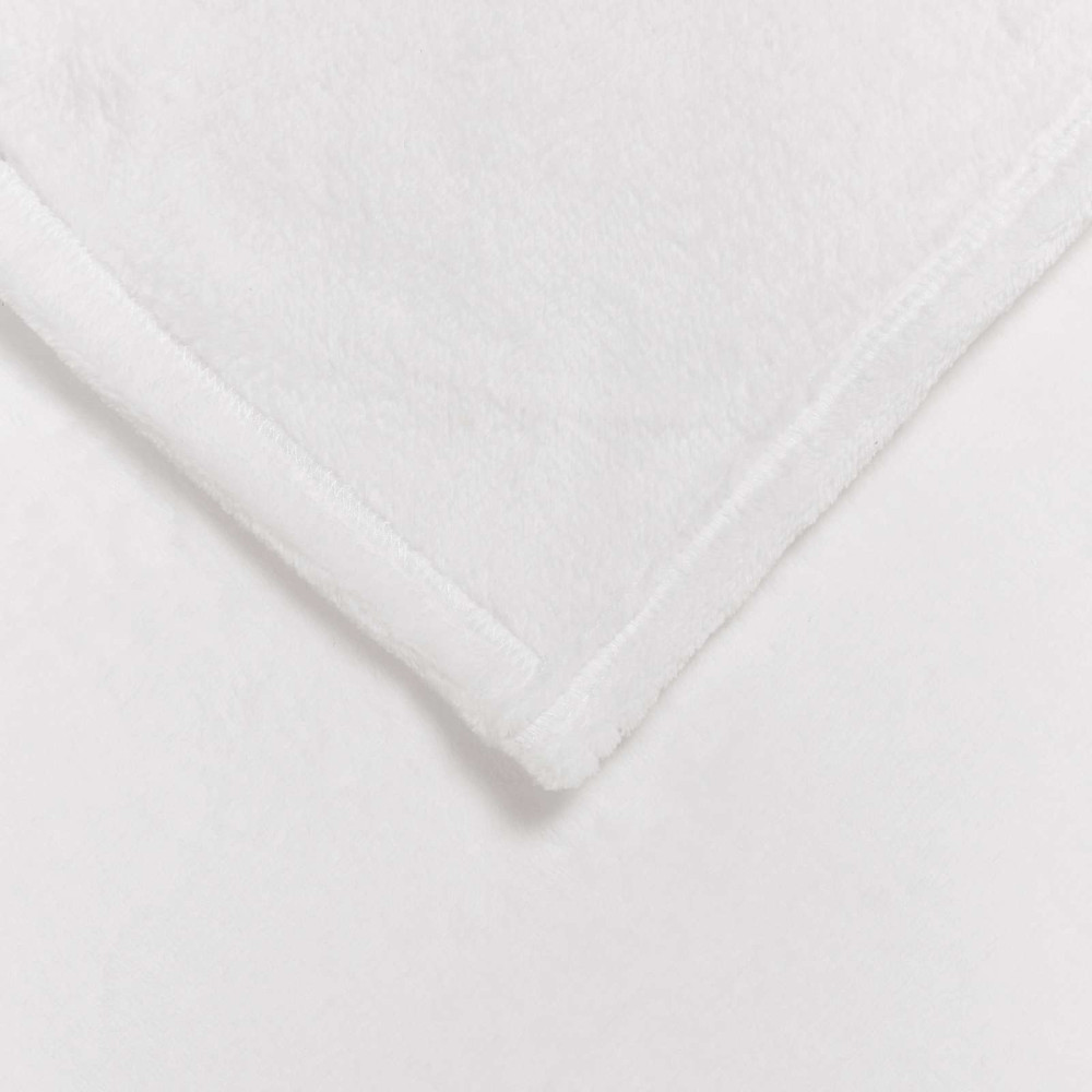 Produktbild för Kastfilt Vit 150 x 200 cm Fleece