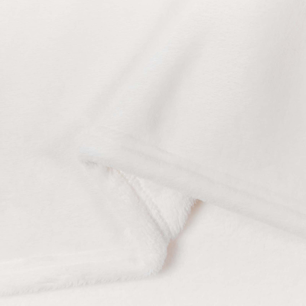 Produktbild för Kastfilt Vit 150 x 200 cm Fleece