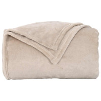 Produktbild för Filtar 6 pcs Beige 150 x 200 cm Fleece