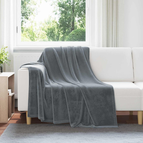 vidaXL Filtar 6 pcs Mörkgrå 150 x 200 cm Fleece