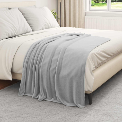 vidaXL Filtar 6 pcs Grå 130 x 150 cm Fleece