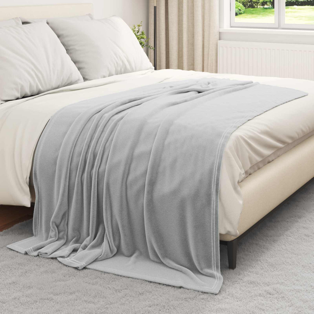 Produktbild för Filtar 6 pcs Grå 150 x 200 cm Fleece