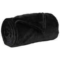 Produktbild för Filtar 6 pcs Svart 130 x 150 cm Fleece