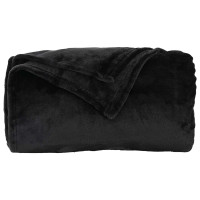 Produktbild för Filtar 6 pcs Svart 130 x 150 cm Fleece