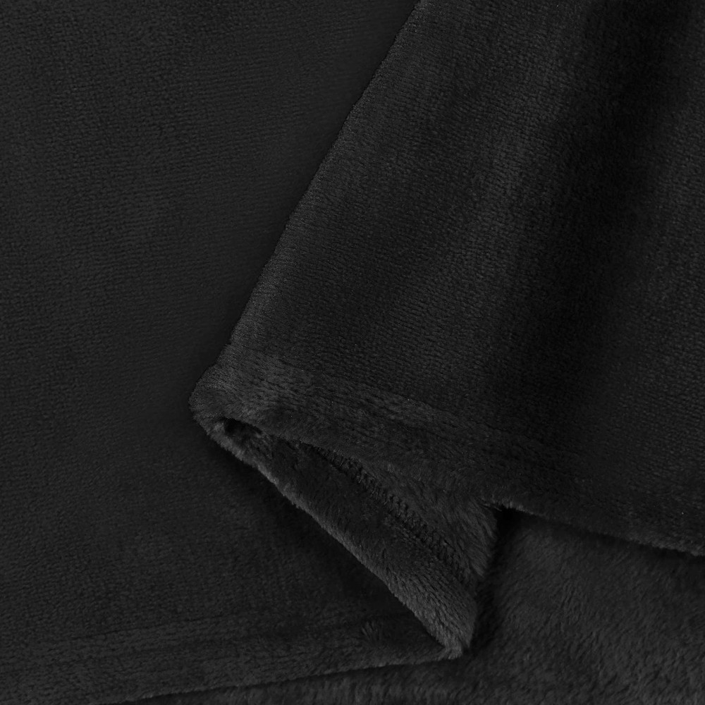 Produktbild för Filtar 6 pcs Svart 150 x 200 cm Fleece