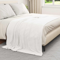 Produktbild för Filtar 6 pcs Vit 150 x 200 cm Fleece