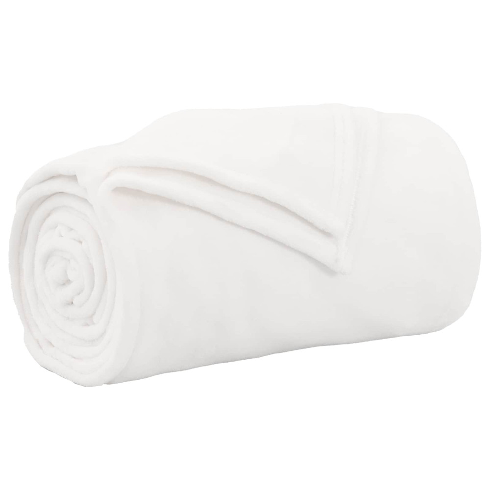 Produktbild för Filtar 6 pcs Vit 220 x 240 cm Fleece