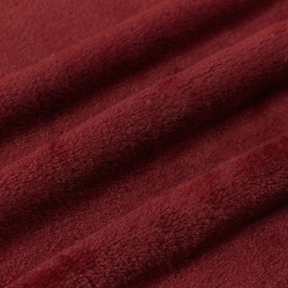 Produktbild för Filtar 6 pcs Bordeaux Röd 150 x 200 cm Fleece