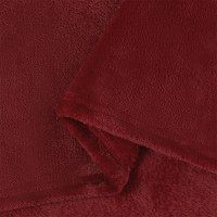 Produktbild för Filtar 6 pcs Bordeaux Röd 240 x 270 cm Fleece
