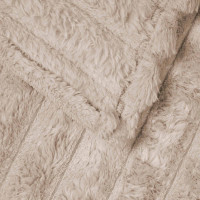 Produktbild för Kastfilt Beige 150 x 130 cm Fleece