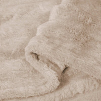 Produktbild för Kastfilt Beige 150 x 130 cm Fleece